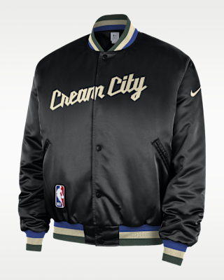 Milwaukee Bucks City Edition Men's Nike NBA Premium Jacket. Nike.com